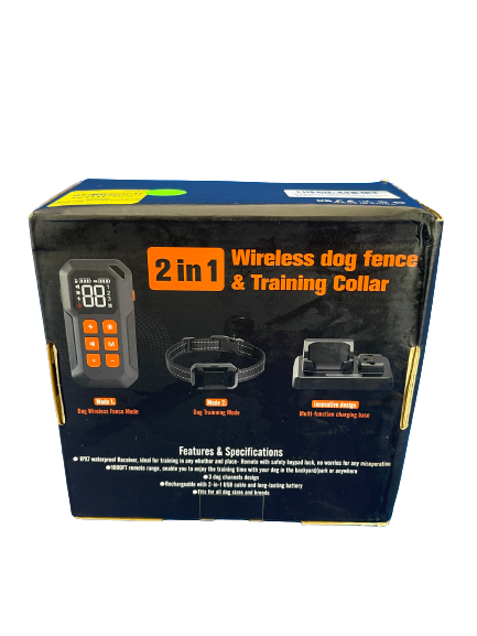 MASBRILL 2 in 1 Wireless Dog Fence & Training Collar