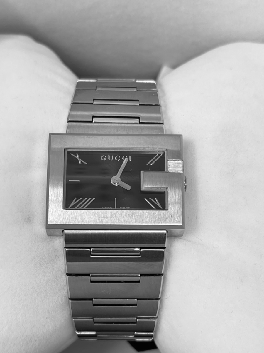GUCCI G-Watch 100G Steel Black Ladies Watch (YA100505)