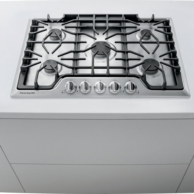 Frigidaire Gallery Gas Cooktop with 5 Burners - 30-in - Stainless Steel (FGGC3047QS)