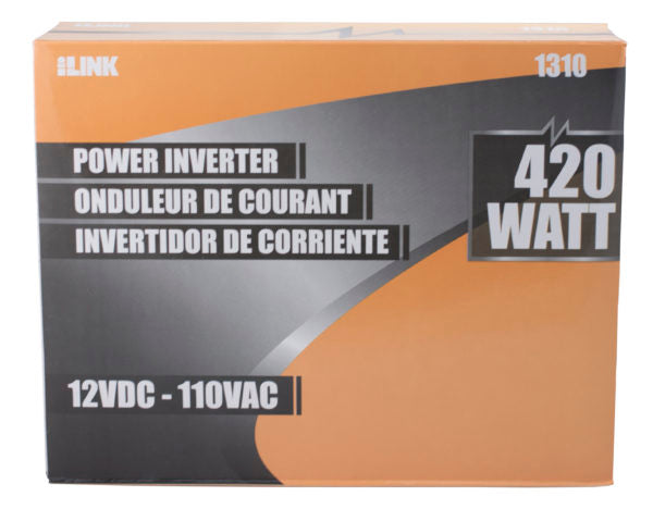 iLink (1310) 420 Watt Power Inverter 12VDC-110VAC