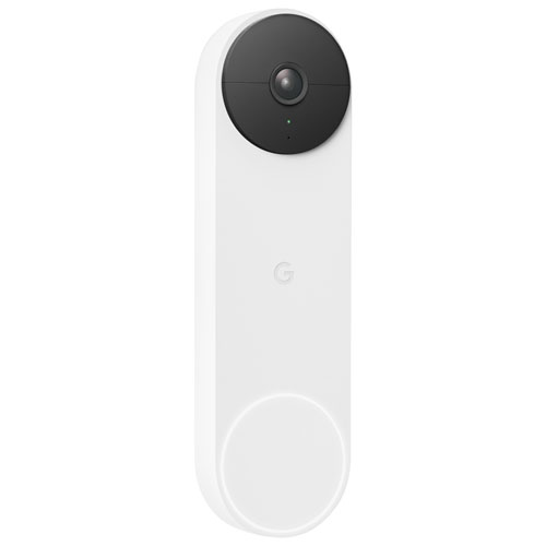 Google Nest Wire-Free Video Doorbell (Battery) - Snow