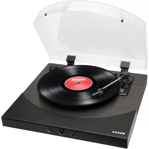 ION Audio Premier LP Black - Wireless Turntable with Built-In Stereo Sound Bar