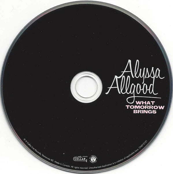 Alyssa Allgood - What Tomorrow Brings (2021, CD)