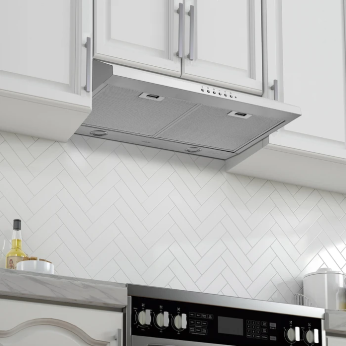 Ancona AN-1227 30 in. Ducted Under-Cabinet Range Hood Stainless Steel