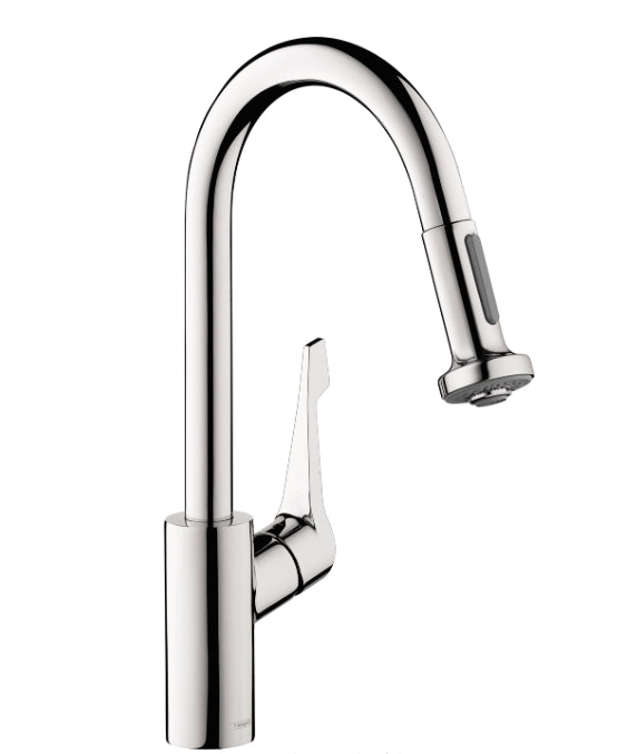Hansgrohe 04705005 Cento XL 2-Spray HighArc Classic Pull-Down Kitchen Faucet - Chrome