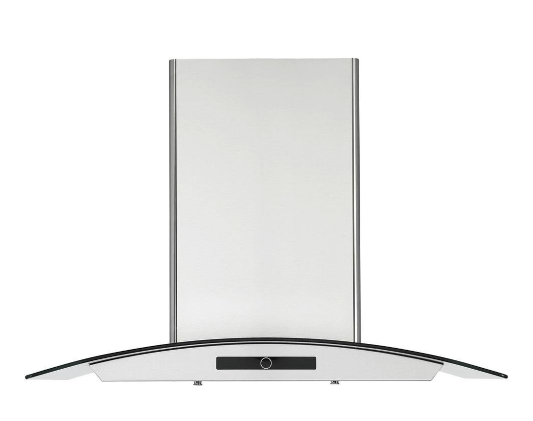 Ancona AN-1124 30 in. 600 CFM Stainless Steel Convertible Wall-Mounted Glass Canopy Range Hood