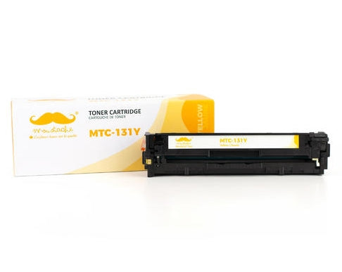 Moustache Canon 131Y Remanufactured Yellow Toner Cartridge