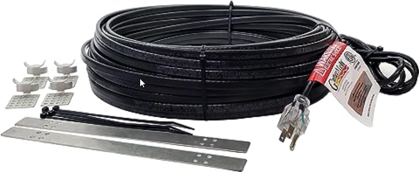 Gutter Melt Snow Deicing Cable Kit  (GM9W120-50-KIT)