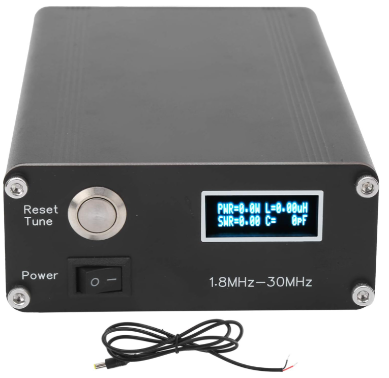 HY100 Automatic Antenna Tuner - 1.8-50MHz, 10-15VDC, 100W, Aluminum Alloy, C Type, Anti-Corrosion Paint