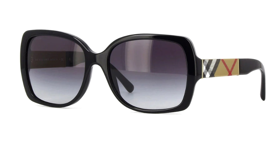 Burberry BE4160 3433/8G Butterfly Women's Sunglasses - Black