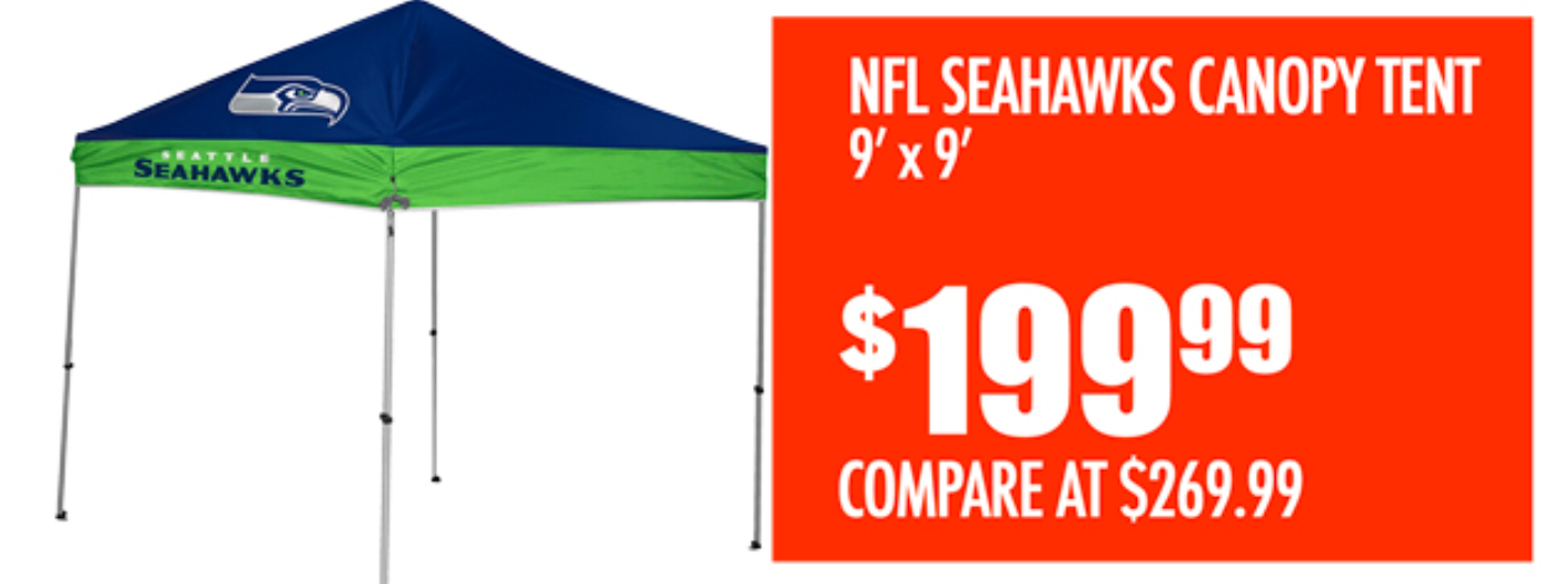 NFL Seahawks Canopy Tent 10ft x 10ft