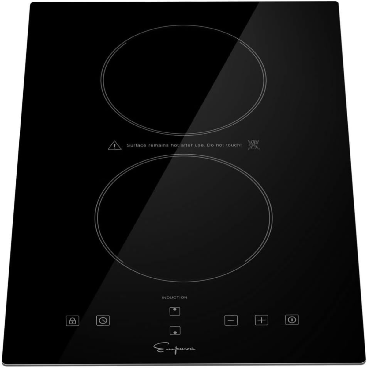 Empava 12” 2 Burners Tempered Glass Electric Induction Cooktop EMPV-IDC12