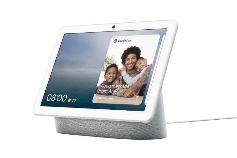 Google Nest Hub Max Smart Display with Google Assistant - Chalk