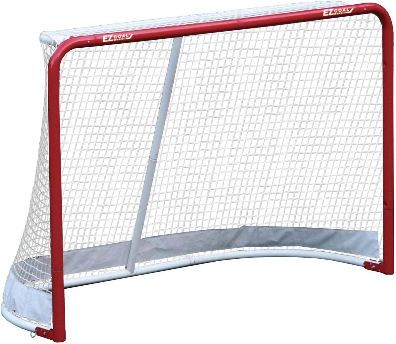 EZGoal Hockey Folding Pro Goal, 2-Inch, Red/White