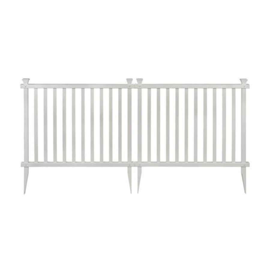 Baskenridge NoDig Vinyl Fence Kit (36in x 42in) (2 Pack)