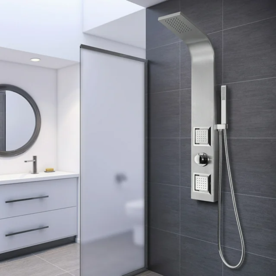 A&E Bath & Shower Vista XI Shower Panel - Chrome Finish