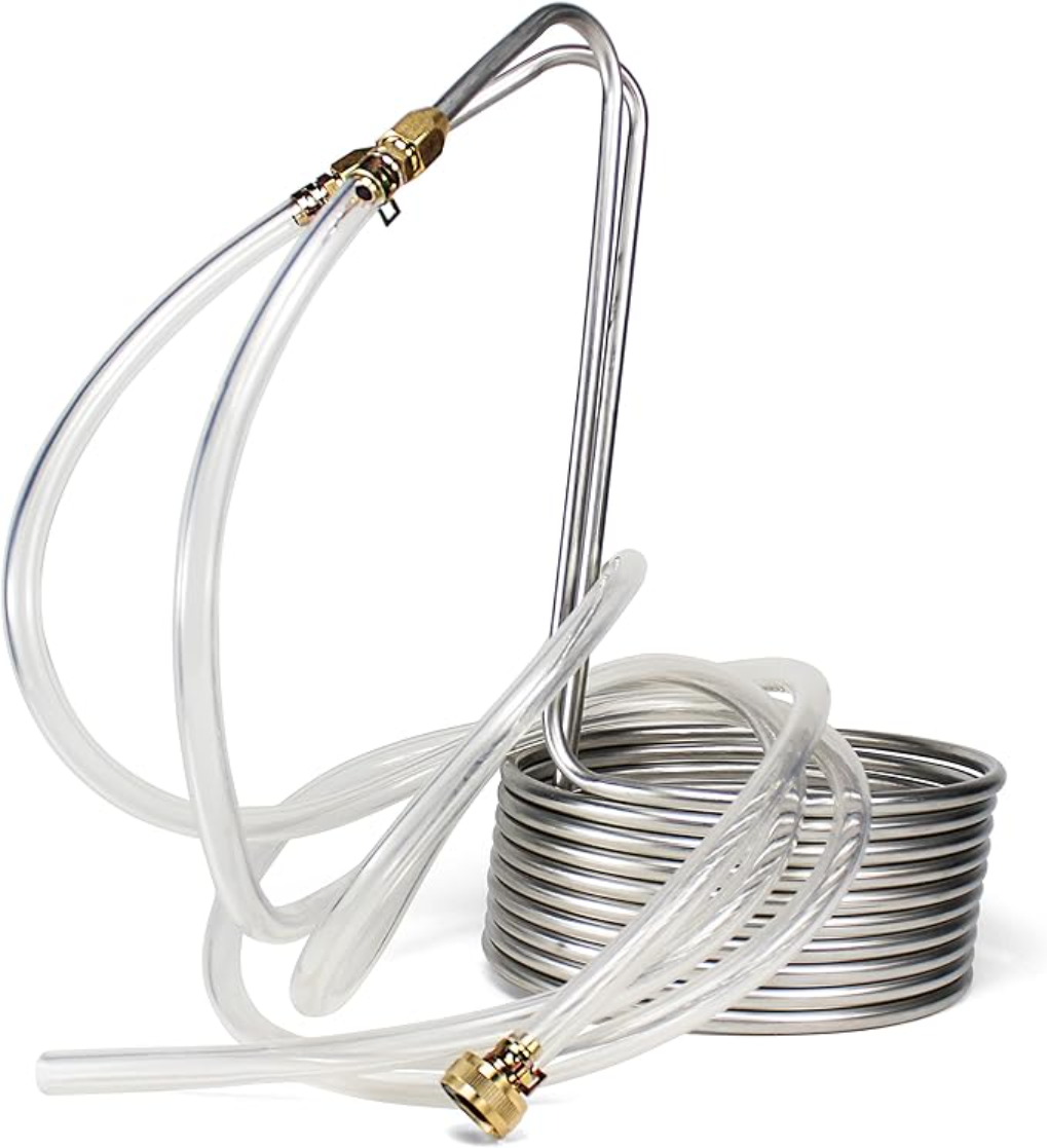 Northern Brewer Silver Serpent Stainless Steel Immersion Wort Chiller