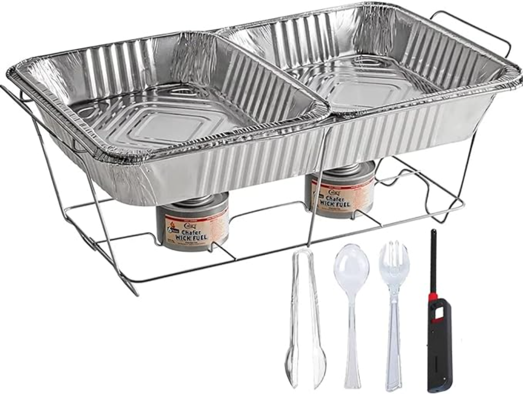 10PC Single Disposable Aluminum Chafing Dish Buffet Set