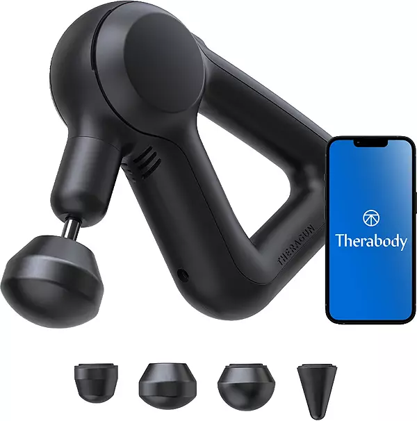 Therabody - Theragun Prime Bluetooth + App Enabled Massage Gun + 4 Attachments