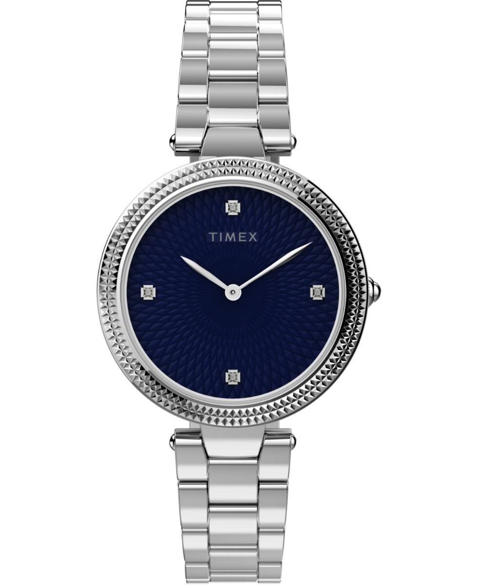 Timex Adorn Bracelet Watch, 32mm in Silver/Blue