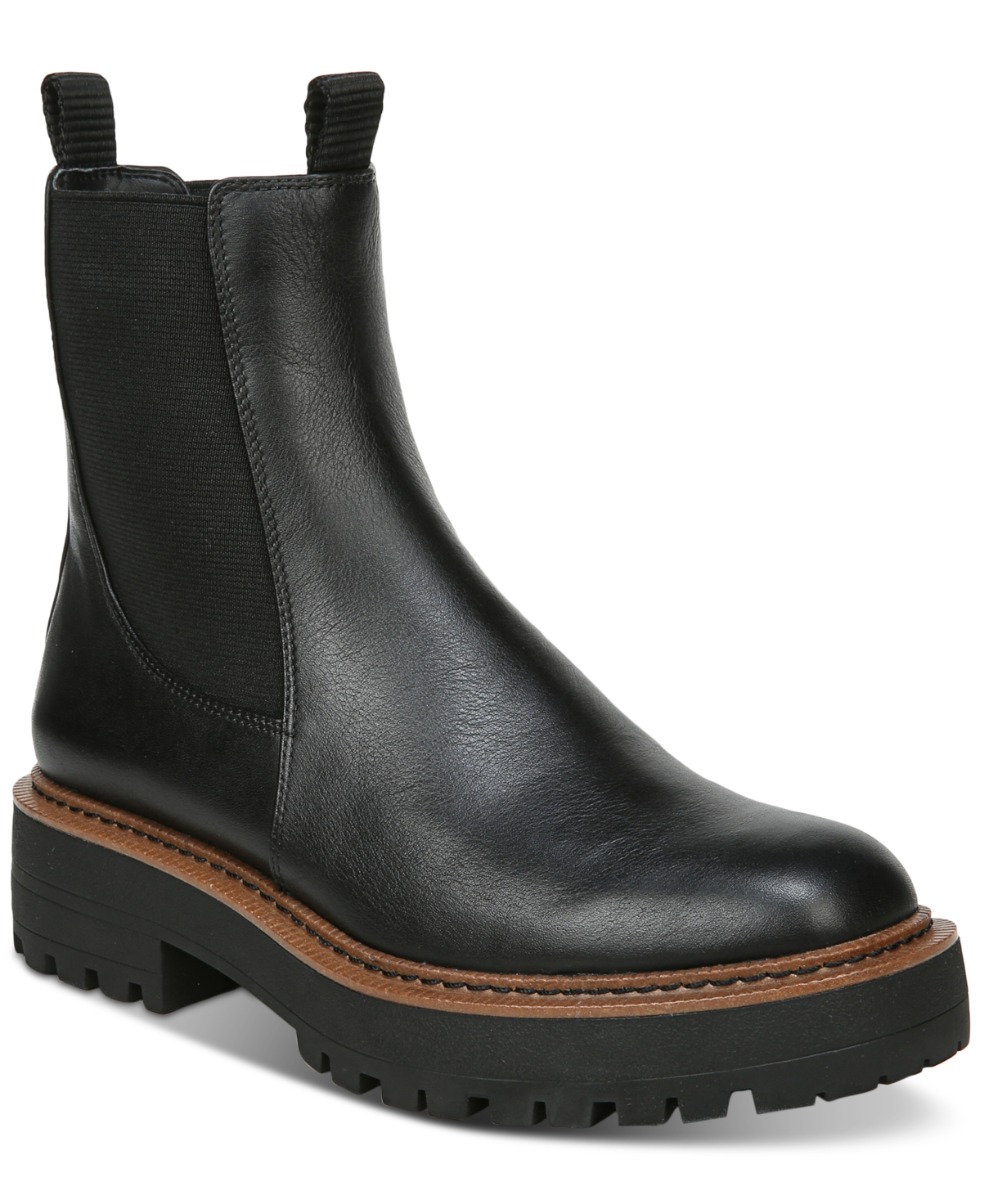 Sam Edelman Laguna Leather Ankle Chelsea Boots - Black (US 7)