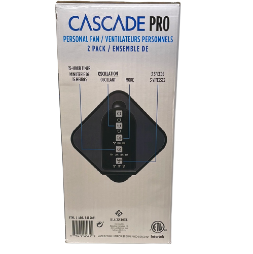 Cascade Pro Personal Fan (2 Pack)