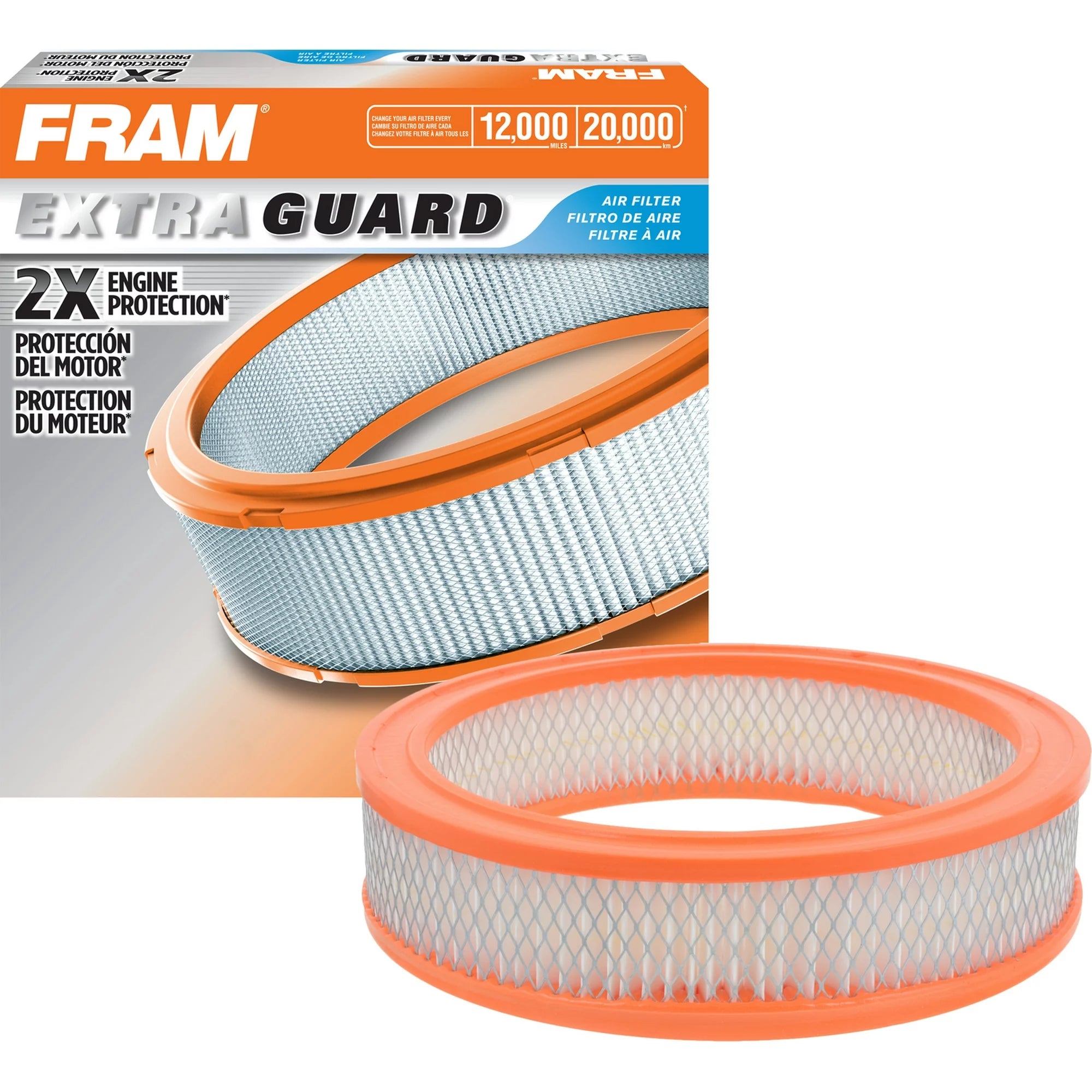 FRAM Extra Guard CA184 Engine Air Filter for Select American Motors, Dodge, Ford, Jeep, Mercury, Plymouth and Studebaker Vehicles