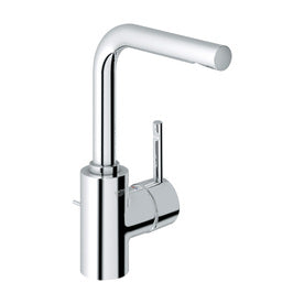 GROHE Essence Starlight Chrome 1-Handle Single Hole WaterSense Bathroom Sink Faucet