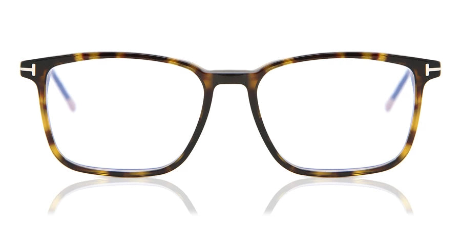 Tom Ford FT5607-B Havana Eyeglasses (With Blue Light Lenses)