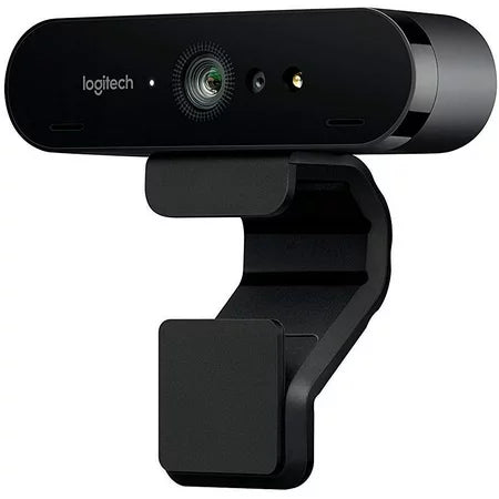 Logitech Brio 4K Pro Webcam, Ultra 4K HD Video Calling, Noise-Canceling mic, HD Auto Light Correction, Wide Field of View, Works with Microsoft Teams, Zoom, Google Voice, PC/Mac/Laptop/Macbook/Tablet