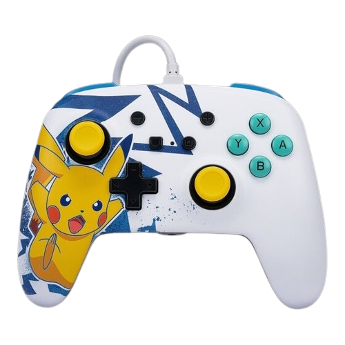 PowerA Enhanced Wired Controller and Slim Case for Nintendo Switch - Pikachu High Voltage