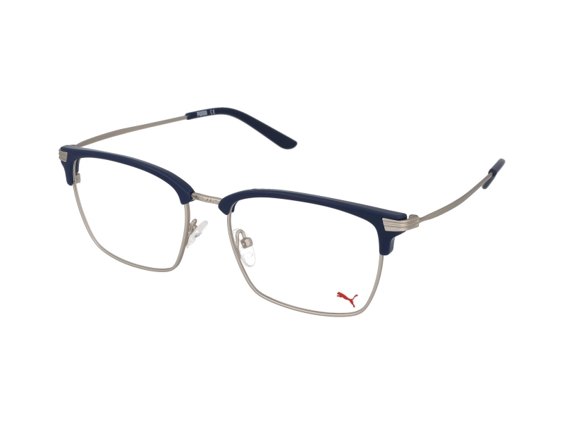 Puma PE0089O-007 Blue/Silver Eyeglass Frames