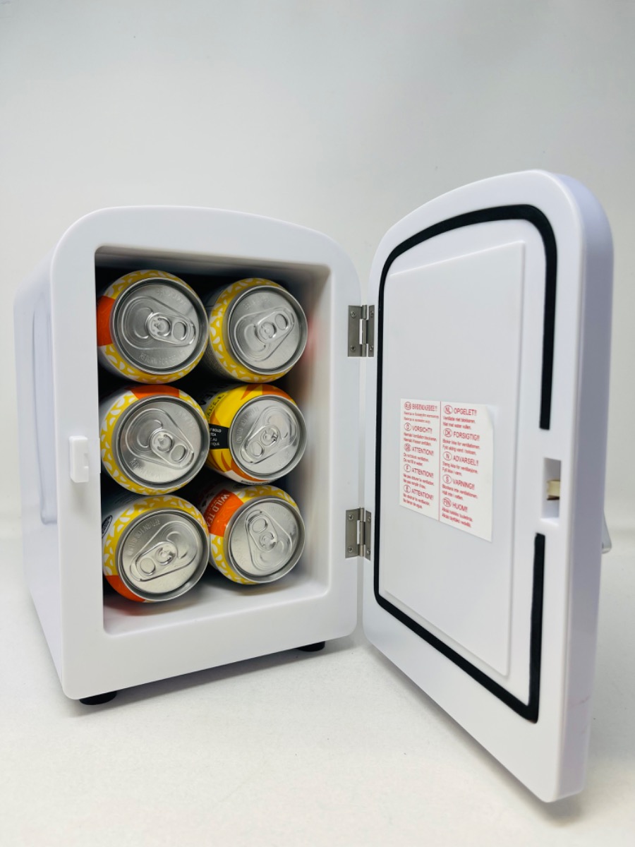 TACKLIFE Mini Fridge 4-Liter AC/DC Energy Saving Cooler And Warmer Refrigerator (White) 
