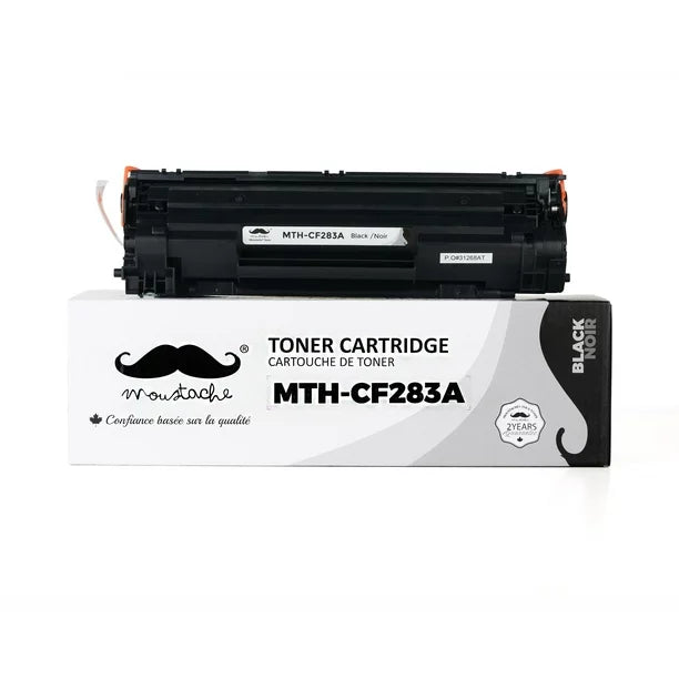 HP 83A CF283A Compatible Black Toner Cartridge - Moustache