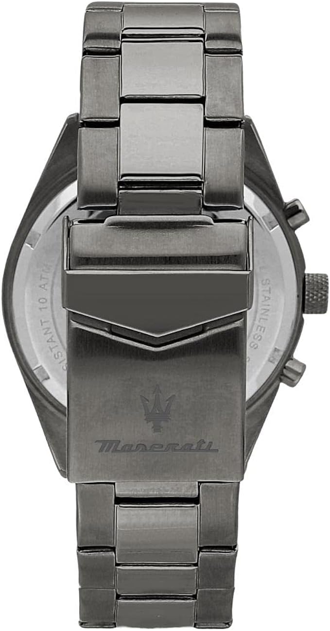 Maserati Men's Competizione Chronograph Blue Dial Grey Stainless Steel Watch (R8853100019)