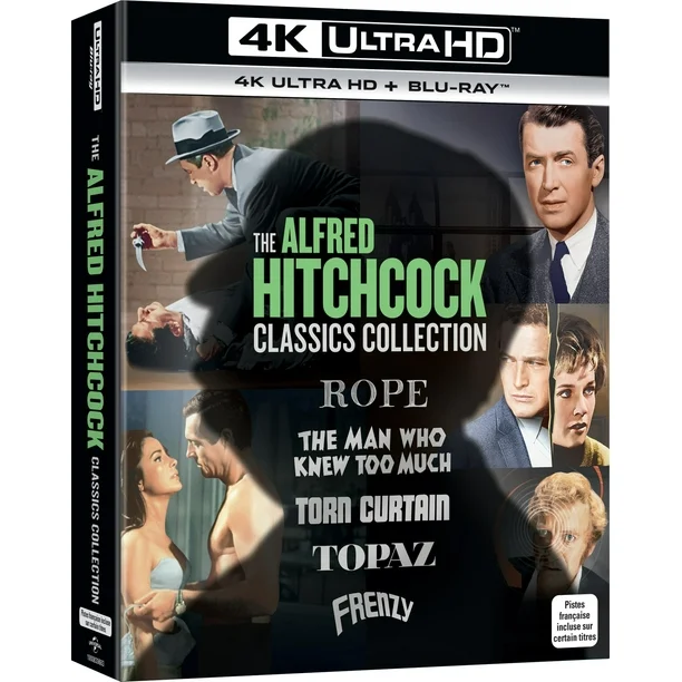 The Alfred Hitchcock Classics Collection (Rope / The Man Who Knew Too Much / Torn Curtain / Topaz / Frenzy)  [4K Ultra HD + Blu-ray]