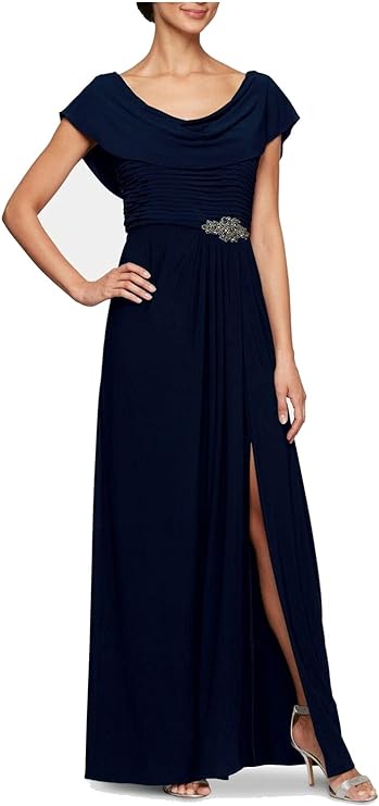 Navy a line clearance dress