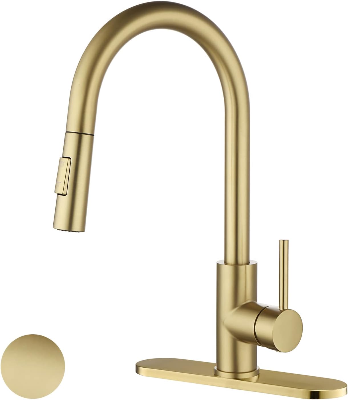 Havin HV601 brass material kitchen faucet with pull down sprayer, Bronze