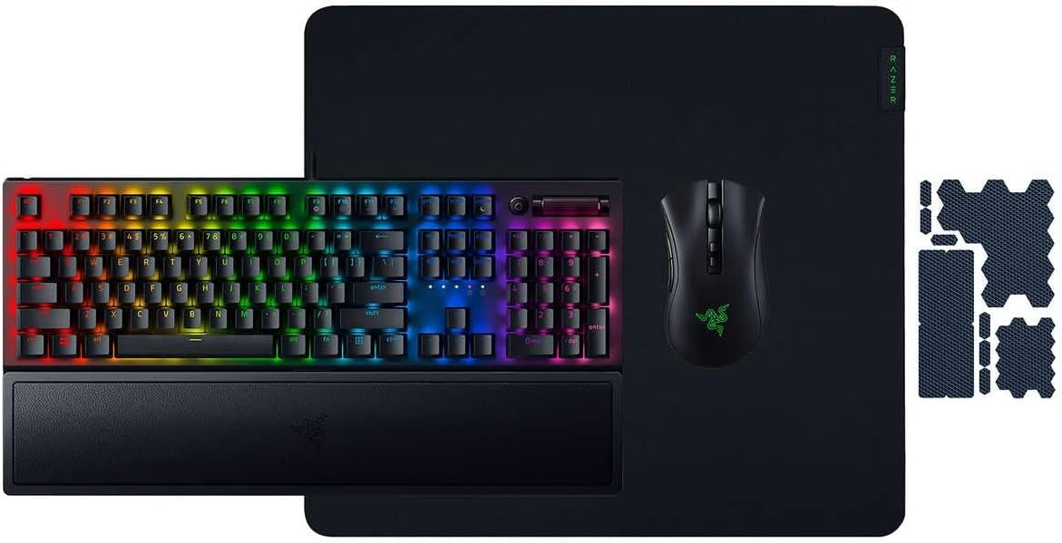 Razer Heroic Gaming Bundle: Keyboard and Mouse + Pad and Grips