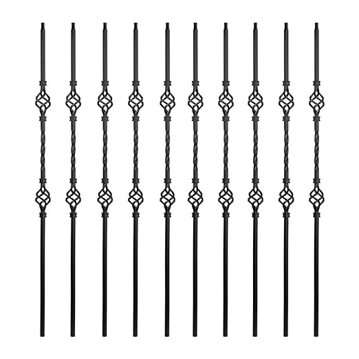 TOUCAN Staircase Iron Balusters Hollow Double Basket Single Twist