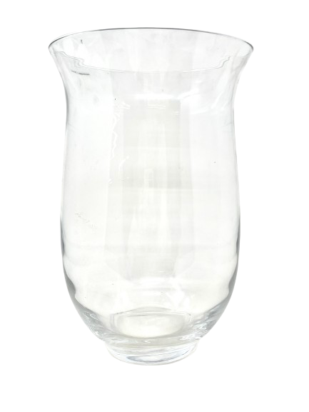Clear Handmade Hurricane Glass Vase