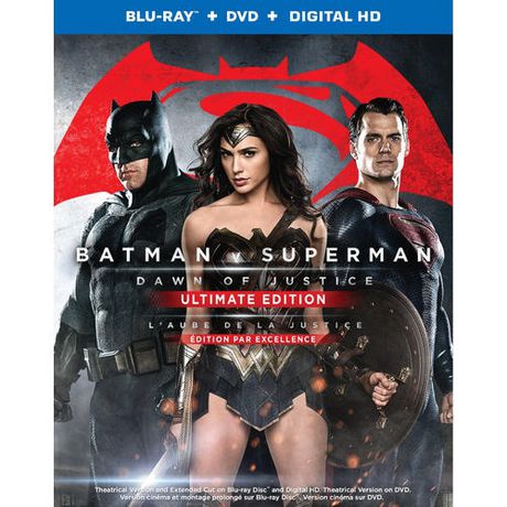 Batman V Superman 2016 Movie In Blu ray dvd digital Hd