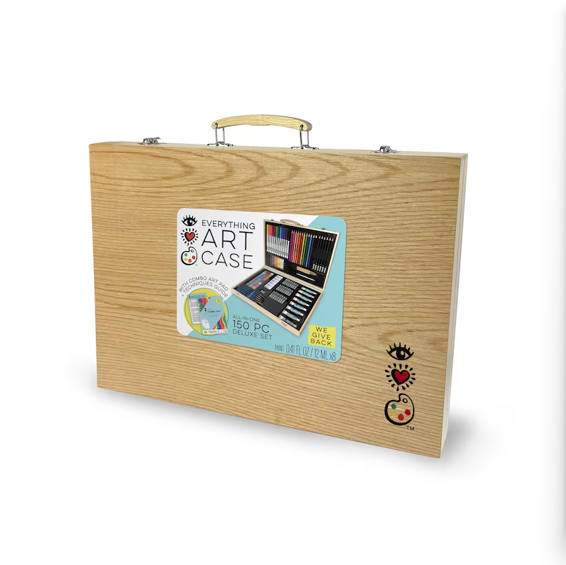 iHeartArt Deluxe Wooden Everything Art Case (*Missing Some Pieces*)