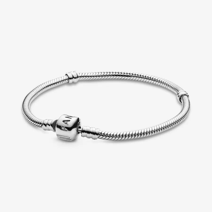 Pandora Moments Snake Chain Bracelet  (Metal is slightly tarnished)