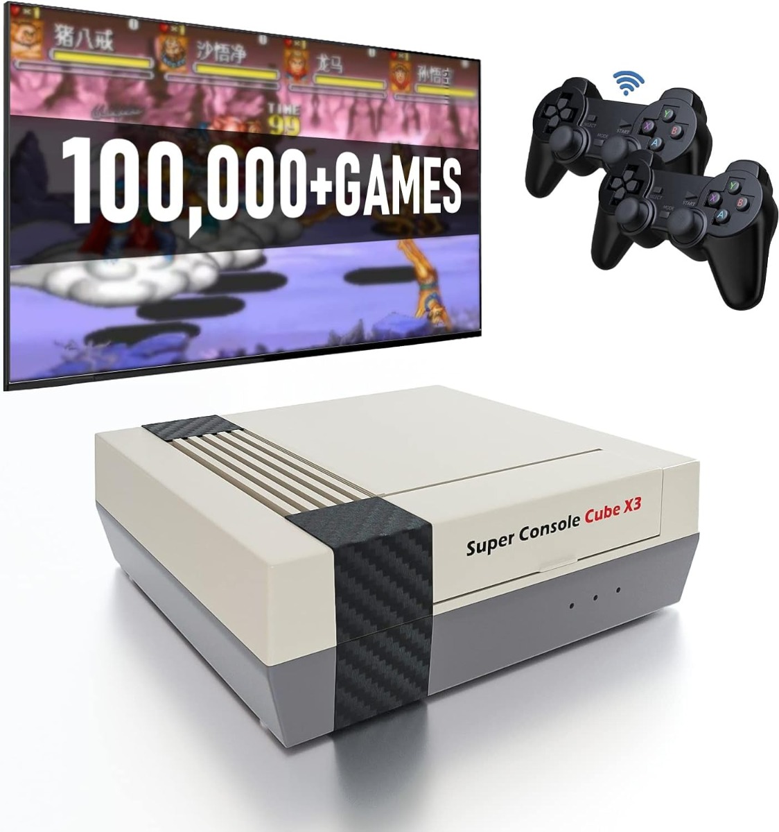 Retro Game Console Retro Play - Super Console Cube X3 Preinstalled 100,000+ Video Games