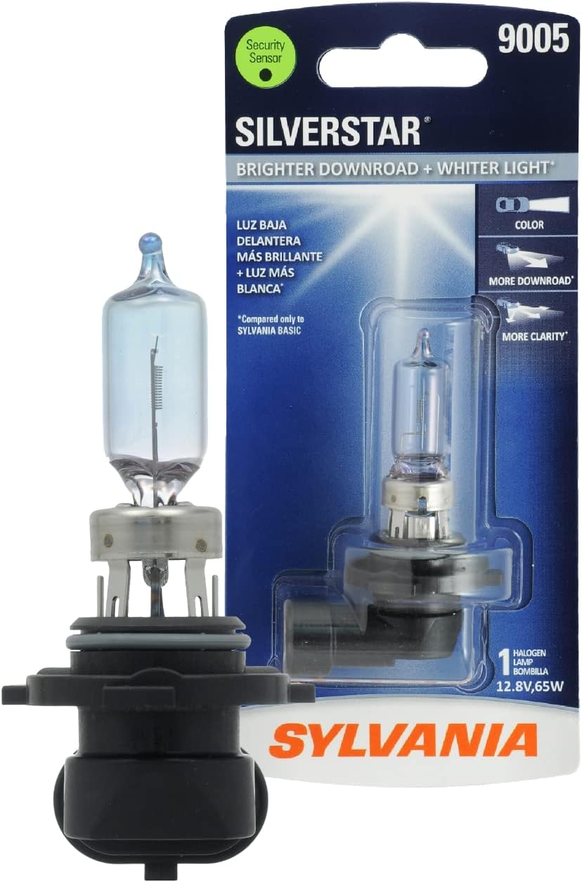 SYLVANIA 9005 SilverStar High Performance Halogen Headlight Bulb, (Contains 1 Bulb)