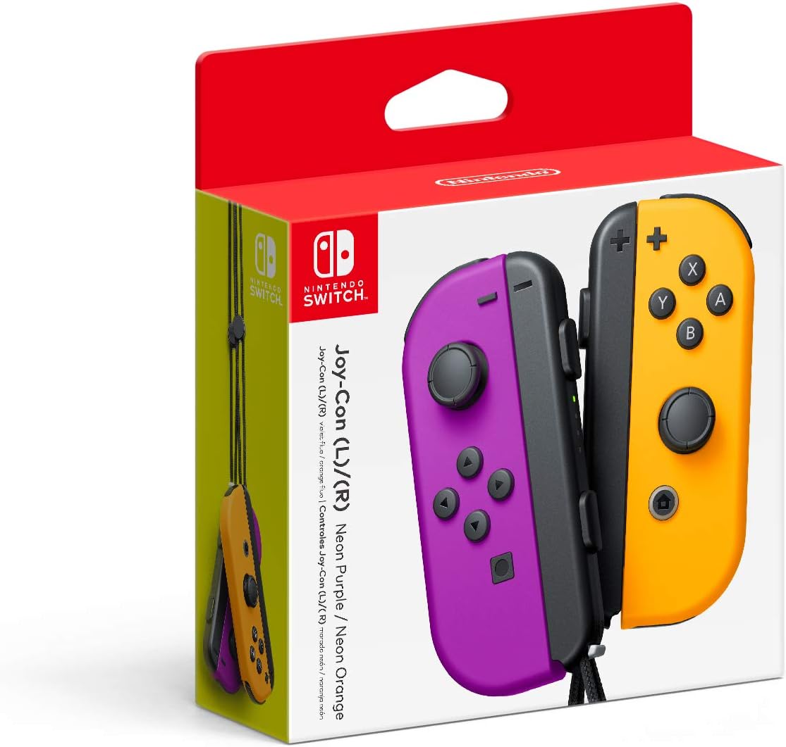 Nintendo Switch Joy-Con - Left & Right (Neon Purple & Orange)