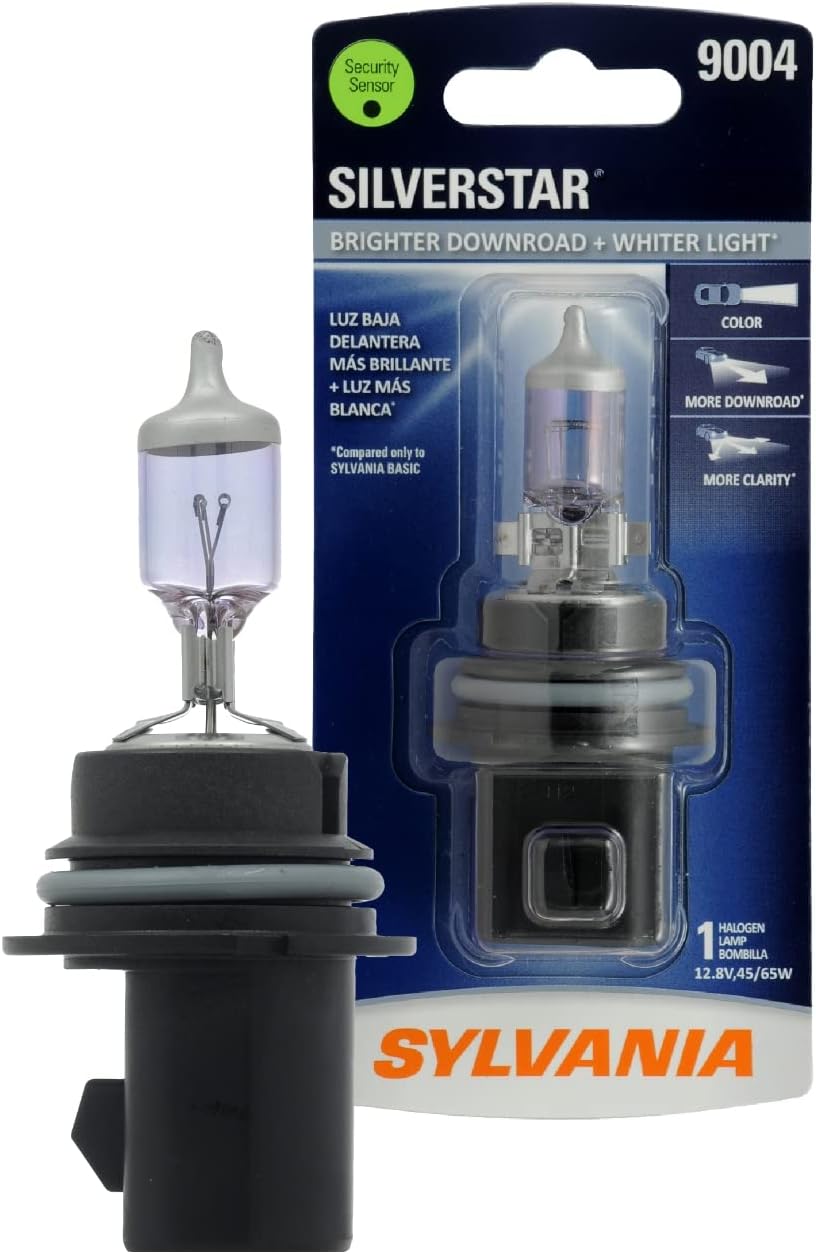 SYLVANIA 9004 SilverStar High Performance Halogen Headlight Bulb, (Contains 1 Bulb)