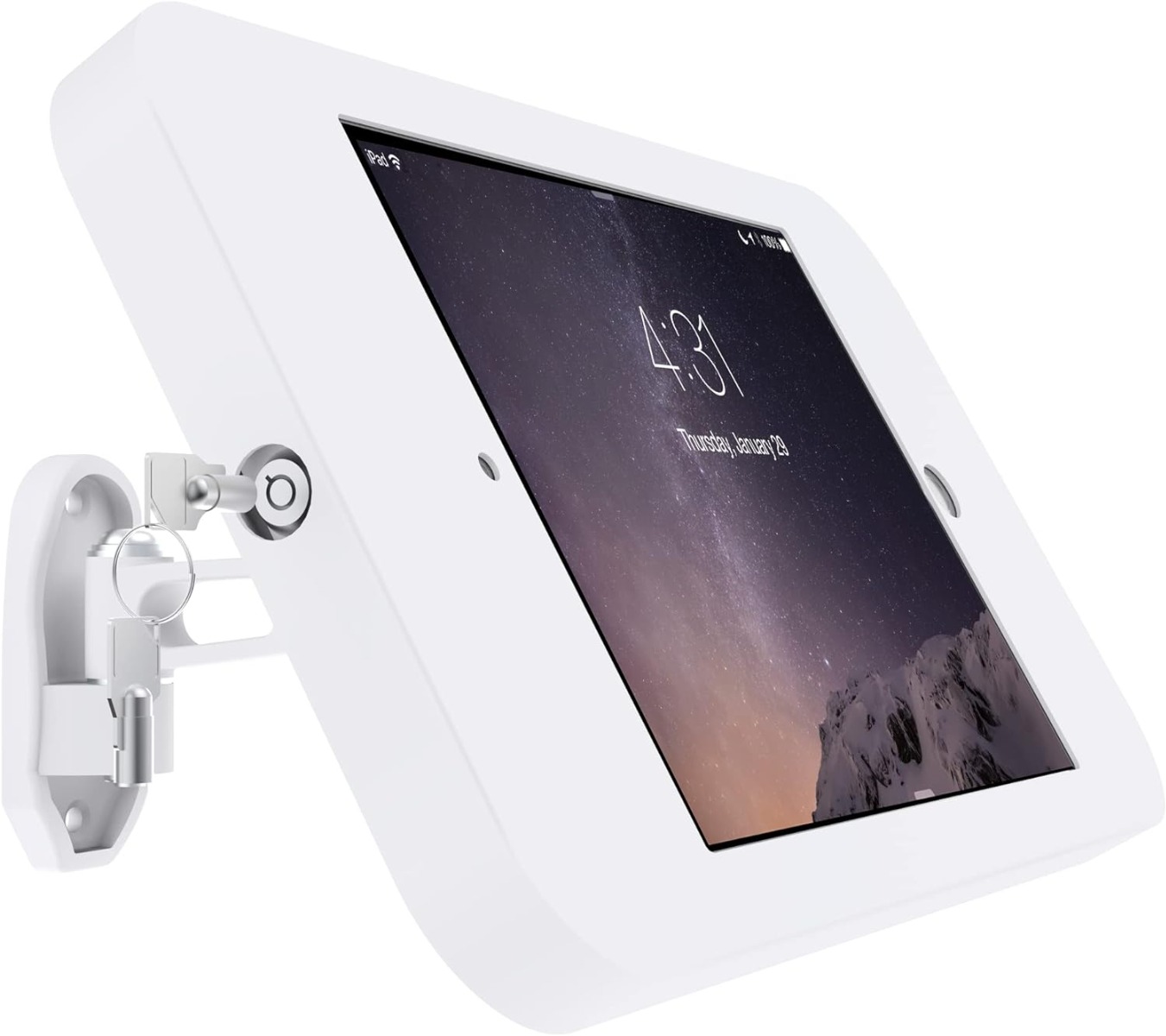 Kanto SWS200W Wall Mounted Anti-Theft Security Tablet Stand for 10.2" iPad - White