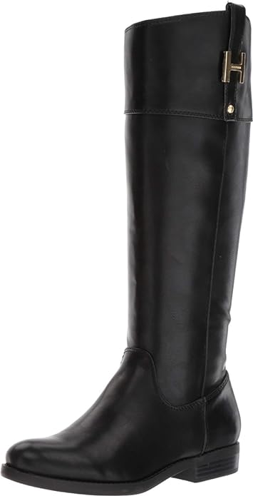 Tommy Hilfiger Women's Shyenne3 Equestrian Boots - Black (US 9.5)